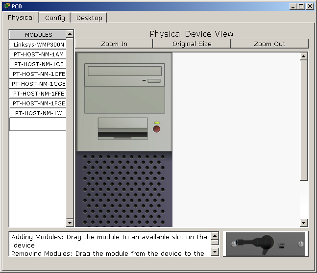 Pode-se realizar configurações nos hosts