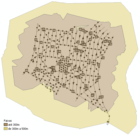 Figura 110: Resultado do cálculo das áreas de influência.