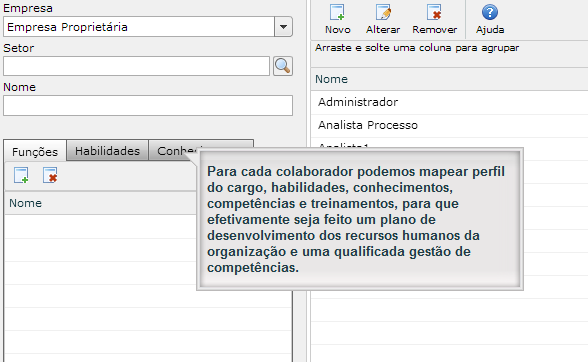 Controlar a Alocação de Recursos Associação de recursos do cronograma com seus custos e calendários integrado ao sistema de gestão da corporação.