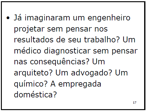 28 Slide 8 Slide 17 Com base nestes exemplos bem como nos slides 22 e 23, apresentados anteriormente é possível perceber que a linguagem utilizada no texto é clara, simples e objetiva, com tom de