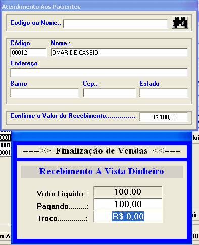 Outra boa opção no programa é a criação de mensalidade, no caso do cliente precisar pagar parcelado diretamente a clinica, nesse caso após cadastrar o cliente devemos clicar no ícone correspondente: