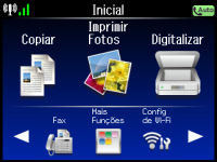 Observação: Se você ficar sem papel durante a impressão de um fax, carregue mais papel e aperte o botão indicado no visor LCD do seu produto para continuar.