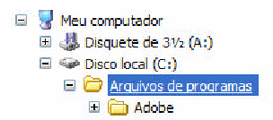 O Windows Explorer é o navegador do SO, mostrando o conteúdo dos discos, como pastas (diretórios), arquivos e computadores em rede (se for o caso).