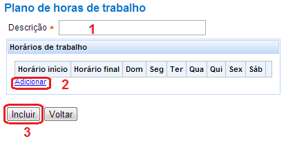 1 Criar Plano de Horas Para que a catraca funcione corretamente é preciso cadastrar os horários de entrada e saída dos colaboradores, professores, alunos e visitantes.