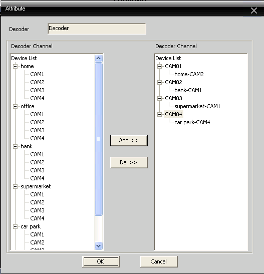 9.1.2 Editar Botão direito do mouse decodificador ico para "editar decodificador", veja abaixo as imagens: Página 28 9.1.3 Definir Atributo do Decodificador Botão direito do mouse para clicar