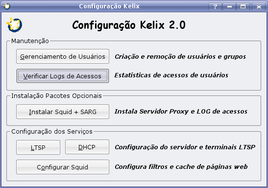 0), o Kelix consiste em um conjunto de pacotes disponibilizados para instalações baseadas no padrão Kubuntu Linux, de forma a auxiliar na implantação, configuração e utilização dos laboratórios de