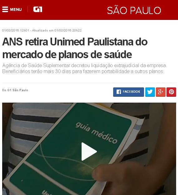 Unimed Paulistana PERCEPÇÃO DA MARCA