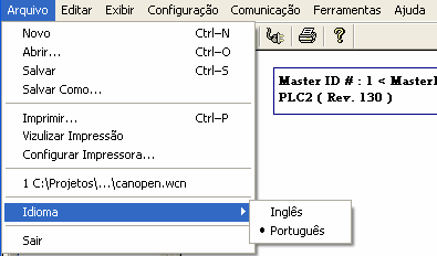 3.2 Janela principal A janela principal do software WSCAN tem as