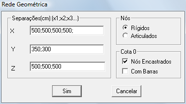 Manual de cursotricalc 9.0 Método de definição de geometria I (rede ortogonal) Com a função Geometria>Rede.