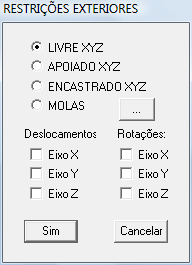 Capítulo 4 Geometria Reordenar Apoios... Atenção, esta função elimina automaticamente todos os nós que não estejam ligados a barras.