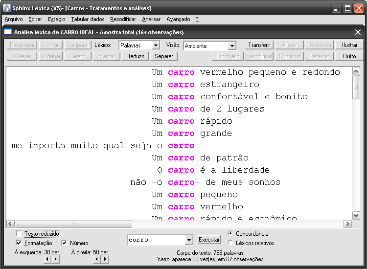 Sphinx APRENDIZ - p.179 Juntando forças: todas estas opções podem ser utilizadas em conjuntos, o que facilita a identificação de idéias principais.