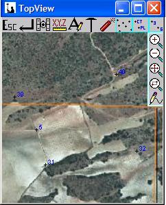 Implantação e verificação de um MDT de forma Gráfica e intuitiva. Na implantação pode gravar os pontos marcados como se fosse um levantamento topográfico.