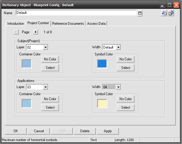 2.3 PARAMETRIZAÇÃO Existe um conjunto de configurações possíveis que o utilizador pode definir. A solução usa definições do System Architect para estabelecer essas mesmas parametrizações.