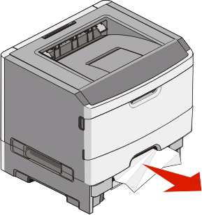 Limpeza de atolamentos na Bandeja 2 Para verificar se o atolamento de papel é dentro ou