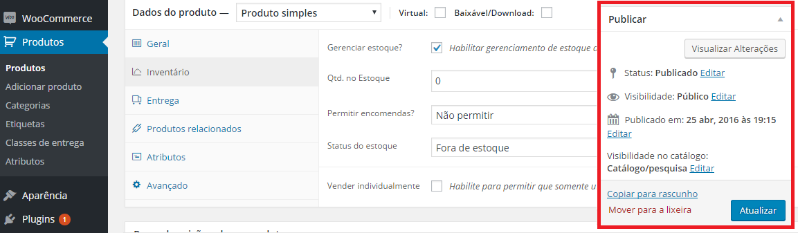 Quando você insere um produto para ser vendido no site significa que você tem produto em estoque (guardado). Se você não tem produto então não pode vender.