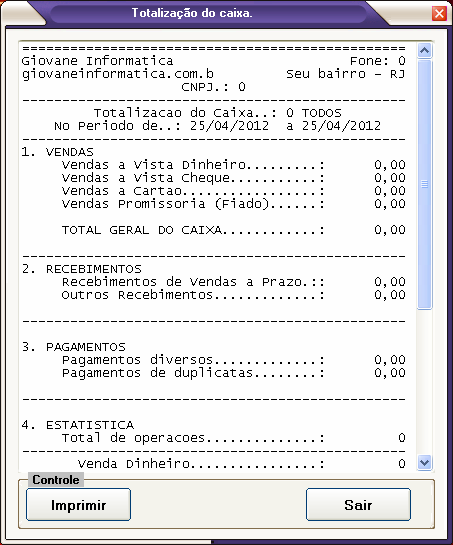 Para dar o valor a uma movimentação, e não quer cadastrar, por exemplo, um vale ao Funcionário, Ou até mesmo entrada de troco, etc.