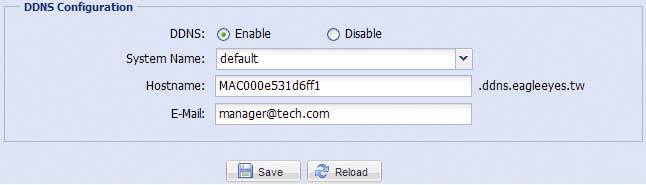 Menu Principal Sub-Menu Referencia General General 1. Selecione o idioma do navegador da web. 2. Verificar o endereço MAC da câmera.