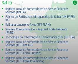 5. Em seguida, aparece o mapa do Brasil para seleção do estado e unidade de interesse para efetivação do