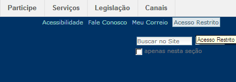 Feito isso, navegue até a intranet da Derat/SPO (RF08> Delegacias, Inspetorias, Alfândegas> Derat/SPO).