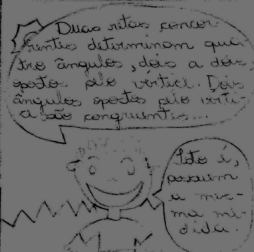 A solicitação foi feita para que os alunos executassem o trabalho no prazo de uma semana, deveria ser entregue em folha de papel sulfite e com no mínimo 06 (seis) quadros.