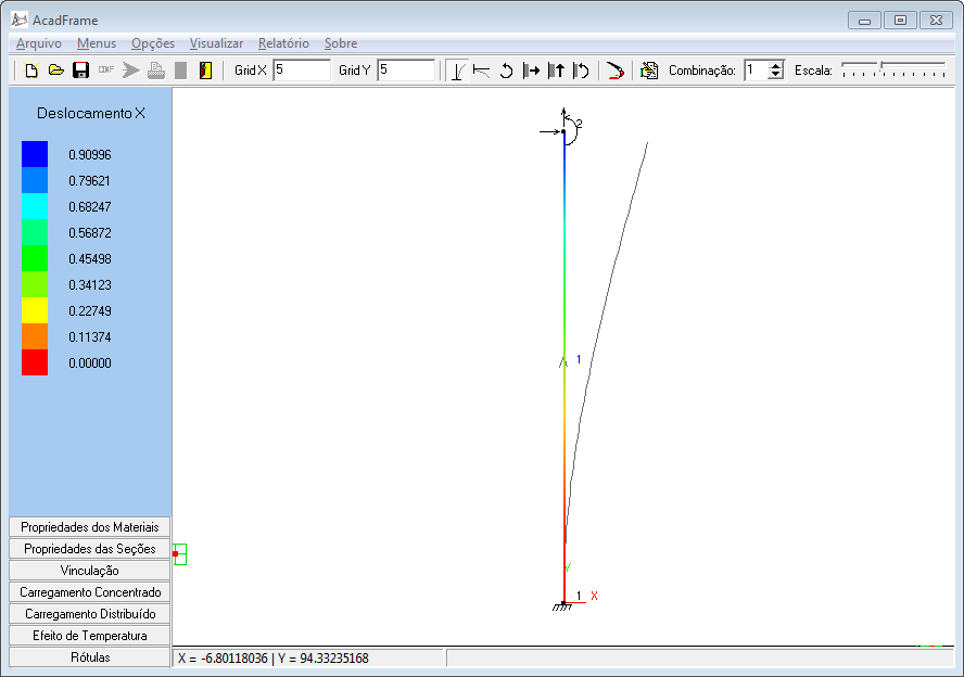 32 Figura 13: Tela do software AcadFrame.