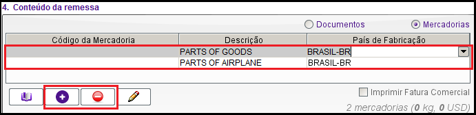 Enviar Minhas remessas Coleta Rastrear Preferências Bancos de dados Enviar Criar etiqueta de envio Conteúdo da remessa Selecione o botão de opção Documentos ou Mercadorias. Envio de Documentos.