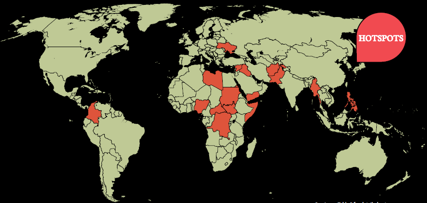 ONDE ESTÃO? *1 A grande maioria dos refugiados não vive nos países desenvolvidos e mais ricos, mas sim nos países em desenvolvimento.