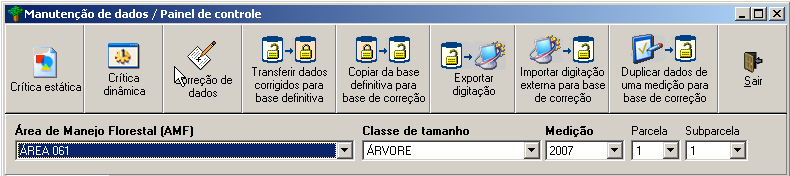 1 3 CONFIGURAÇÃO MANUTENÇÃO DE DADOS 2 4