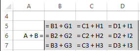 MATRIZES O Excel possui uma notação especial que permite que as operações que envolvem matrizes sejam feitas rapidamente.