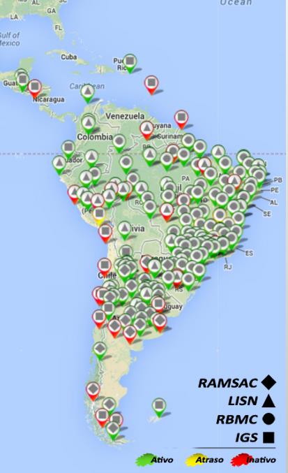 Mapa TEC América do Sul MCT / INPE / CEA / DAE - IONO