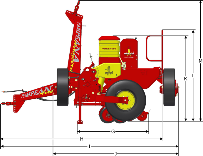 16 PAMPEANA Arrozeira Dimensões Básicas MODELOS G H I J K L M PAMPEANA 17000 1745 3860 N/A N/A 2020 2160 2895 PAMPEANA 20000 1745 3860 4190 2910 2020 2160 2895 PAMPEANA 24000 1745 3860 4190 2910 2020