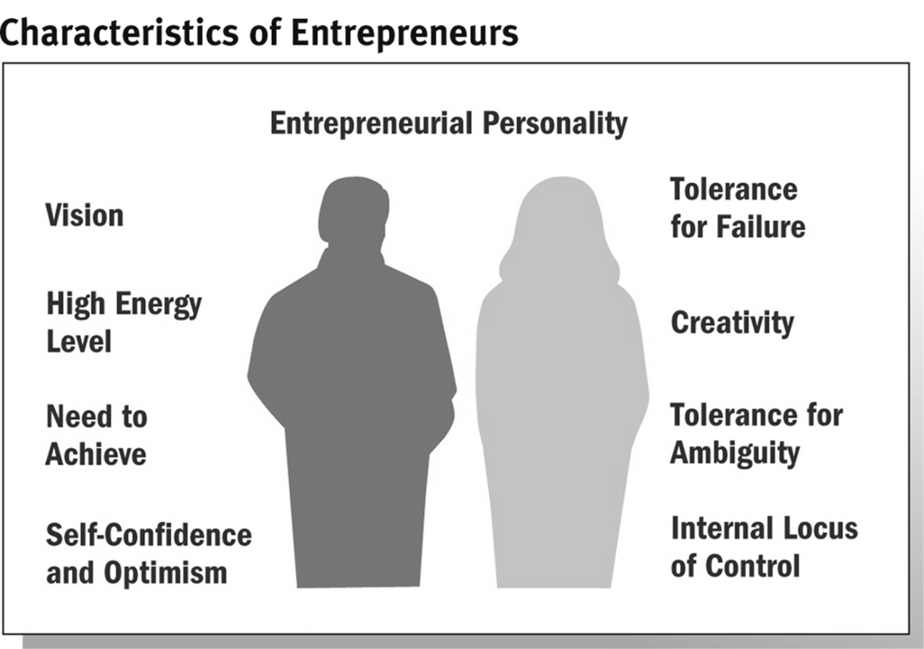 Características do empreendedor Visão Personalidade empreendedora Tolerância no fracasso Visão - estratégia de como fazer a sua ideia de negócio um sucesso Nível elevado de energia - vontade de