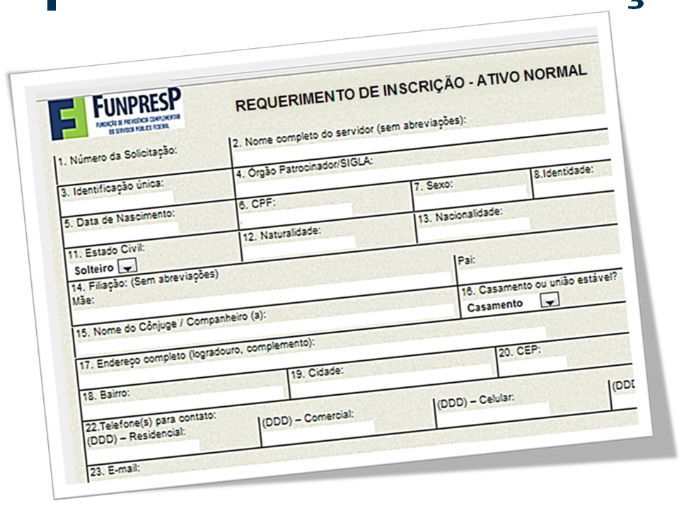 Requerimento de Inscrição Termo de Oferta ON