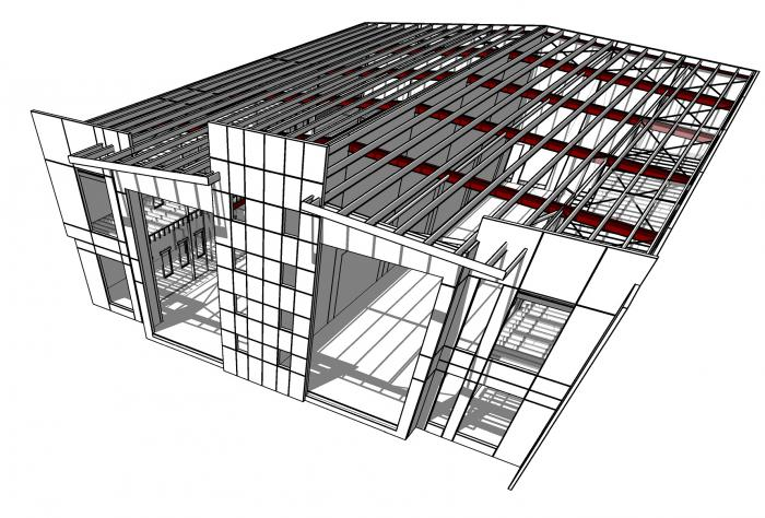 Figura 3: Exemplo de um modelo realizado em Revit Estrutural Fonte: NGSTEBBING, 2012 3.3.3. Revit Sistemas (Revit Mep) O último elemento divisório do Revit, é o Revit MEP.