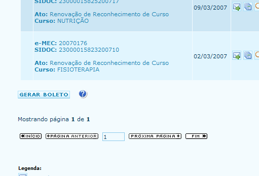 Imprimindo o boleto bancário Após o completo preenchimento das informações referentes ao Credenciamento EAD e