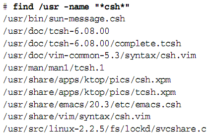 Encontrando arquivos find Sintaxe Descrição find paths