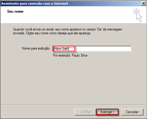 06 Configurar conta de e-mail do Outlook O site utilizará no formulário de contato uma conta de e-mail que foi criada para o seu domínio com o nome de contato@seudominio.com.br.