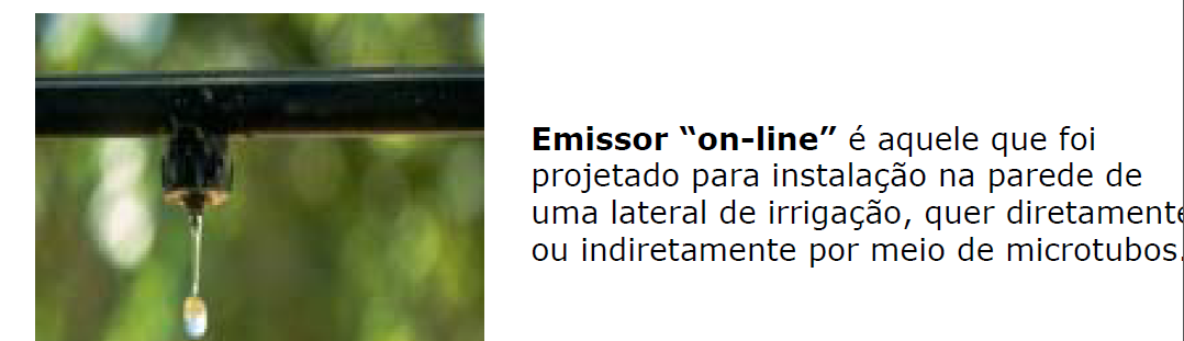 Emissor on-line é aquele que foi projetado para instalação na parede de uma