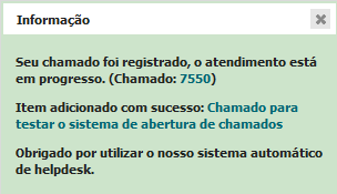 Nesse momento, seu chamado é registrado e direcionado à equipe de suporte do NTI. O serviço é atribuído ao grupo técnico responsável, e assim, você já pode acompanhar o andamento de sua solicitação.