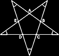 ABCDE é um pentágono regular, então a soma dos ângulos assinalados na figura abaixo é: A( ) 72º B( )