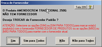 1 º O Botão <Alterar> altera a quantidade e os preços do produto; 2 º O Botão <Imprimir> imprime a lista dos lançamentos até o momento, tal como está nesta tela e na anterior; 3 º Ao lado do Botão OK