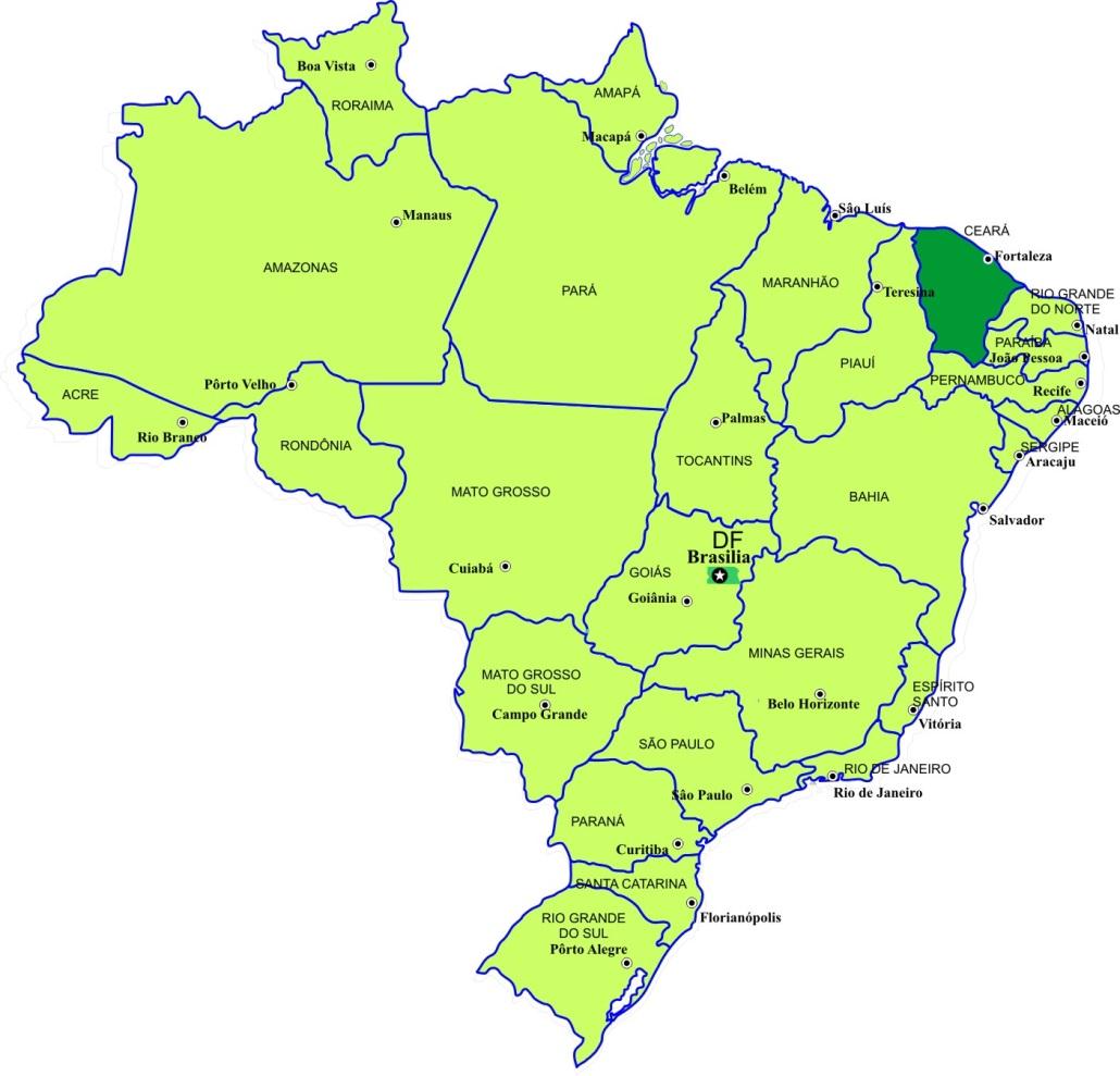 BRASIL 26 estados + DF População: 2011: 193,2 milhões
