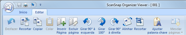 2.1 Operações 4. No Painel de visualização, verifique a orientação dos arquivos digitalizados e as páginas desnecessárias. Gire todos os arquivos não orientados corretamente.