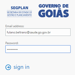 3º Passo: Utilize a senha recebida para o primeiro acesso no novo