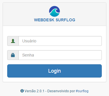 Acessando o Webdesk Surflog Na página seguinte, informe: 3 E-mail e senha cadastrada 4 Clique em