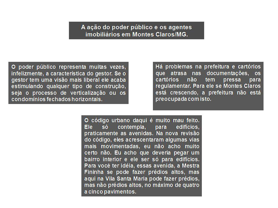 602 IARA SOARES DE FRANÇA, MARIA IVETE SOARES DE ALMEIDA poder público municipal, então secretário de planejamento urbano, em entrevista, na qual corrobora tal assertiva.