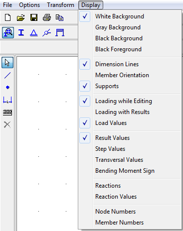 MOSTRAR 20 4.2 Menu de Coordenadas Tamanho da área de trabalho Posição do cursor Grid Espaçamento do Grid Snap A opção Grid e Snap existem para facilitar o traçado de estruturas pelo operador.