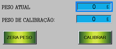 12.3 Descritivos parâmetros; Peso Atual; Exibe o peso atual que esta tanto na balança quanto no misturador do equipamento.