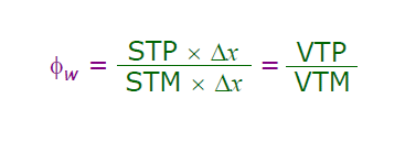 Adimensional STP - Suerfície Total de Poros STM - Suerfície Total de Membrana VTP - Volume Total de Poros VTM - Volume Total de Membrana Assim, a Densidade de