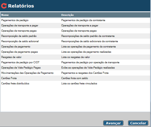 5. Relatórios 5.1. Visualização Dentro do sistema nddcargo o usuário poderá gerar relatórios a fim de contribuir com sua administração.